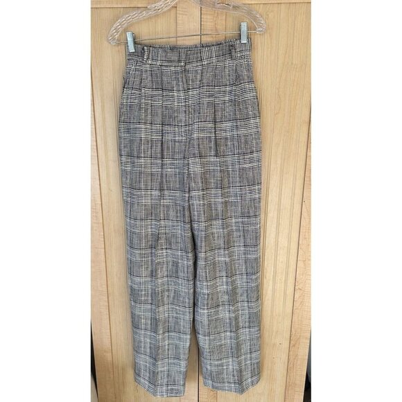 Evan Picone Pants - Vintage Evan Picone Pants Womens Size 8 Black & White Plaid High Waist Checkered